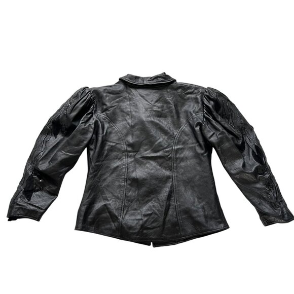 Vintage 80s leather jacket - Picture 3 of 12